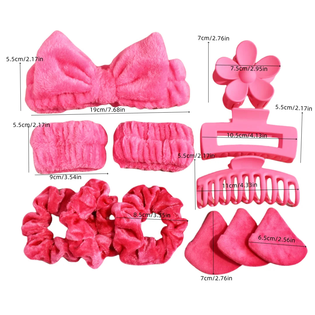 Glam Girl Hair & Spa Set β 12-Piece Beauty Essential Kit