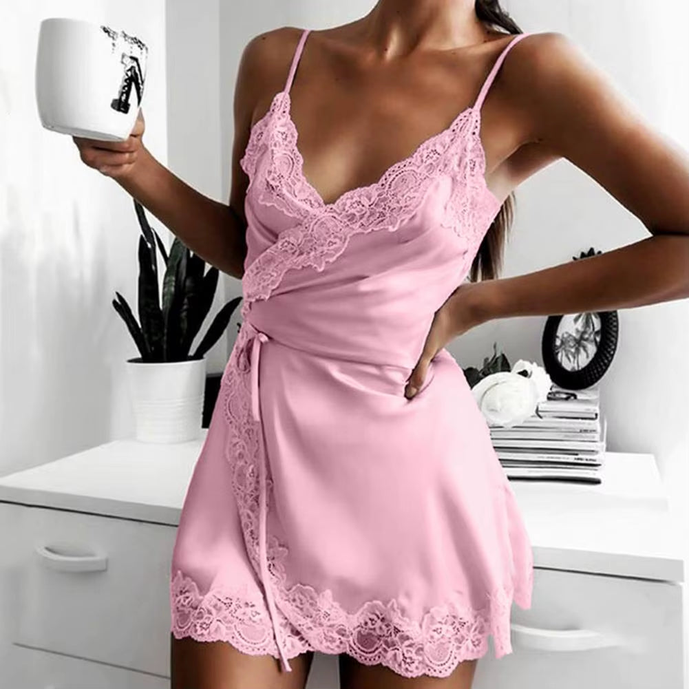 Luxe Lace Wrap Nightdress