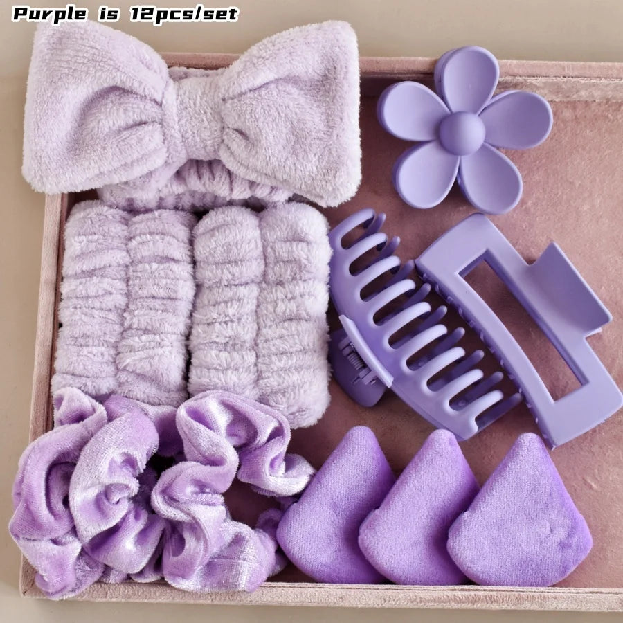 Glam Girl Hair & Spa Set β 12-Piece Beauty Essential Kit