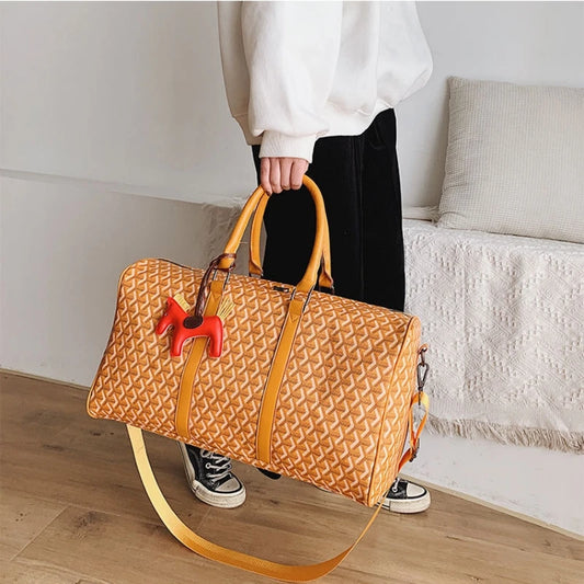 The Luxe Pattern Travel Duffel 