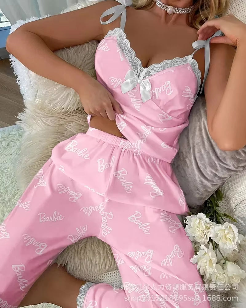 Barbie Pajamas 2-Piece Lace Sleepwear Set 