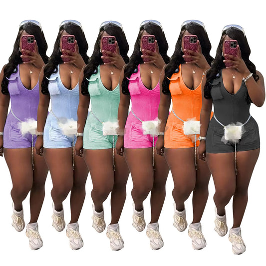 Color Pop Cutie: Romper Set